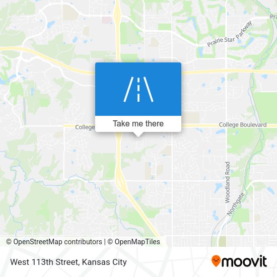 West 113th Street map