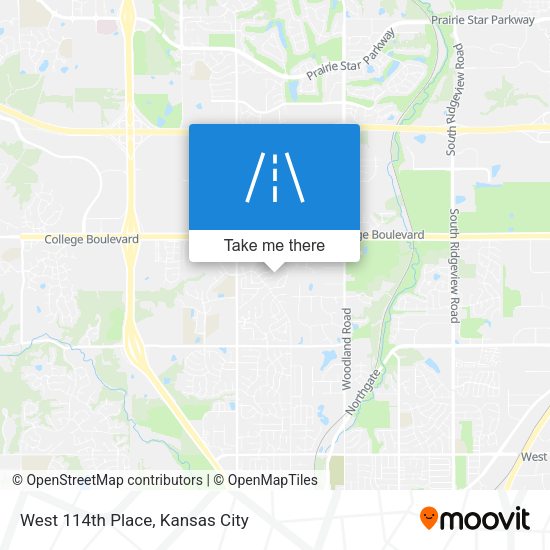 West 114th Place map