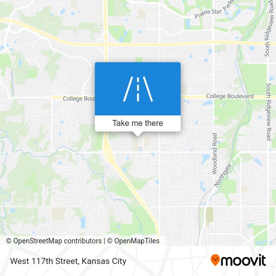 West 117th Street map