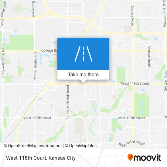 West 118th Court map