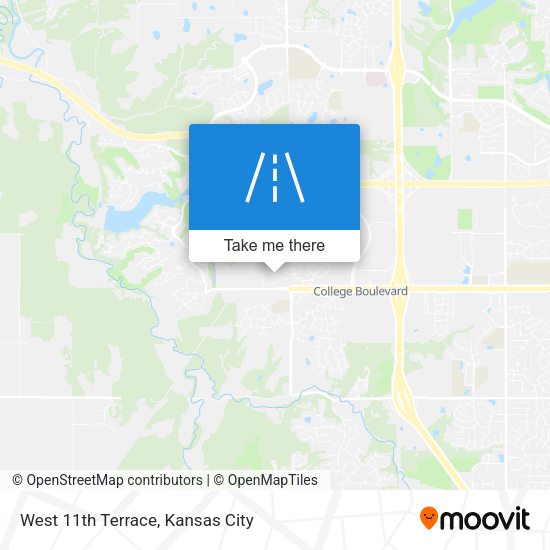 West 11th Terrace map
