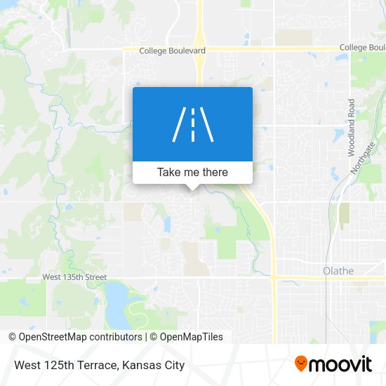 Mapa de West 125th Terrace