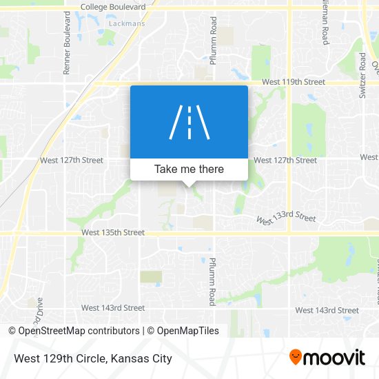 West 129th Circle map