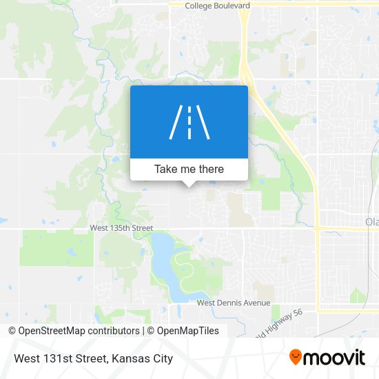 West 131st Street map