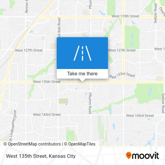 West 135th Street map