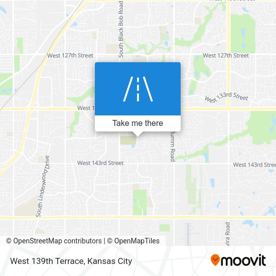 West 139th Terrace map