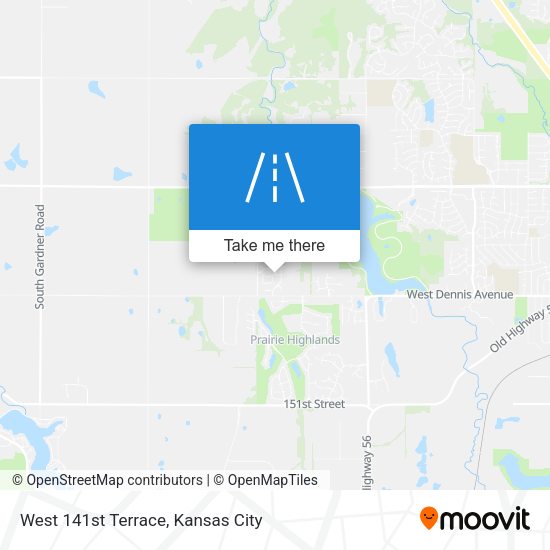 West 141st Terrace map