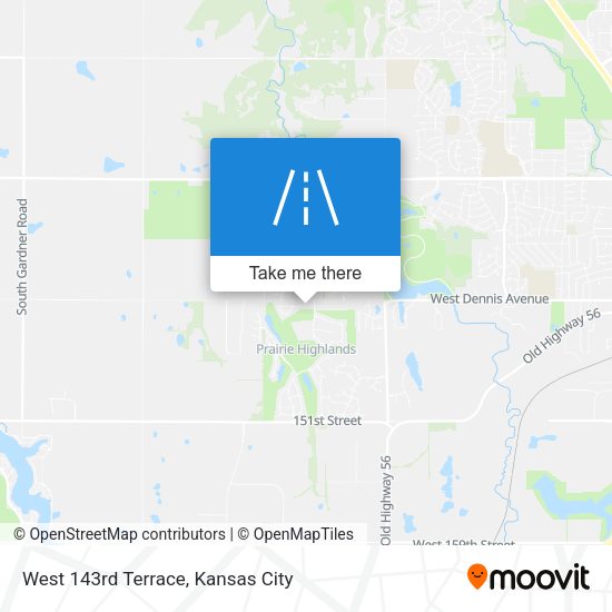 West 143rd Terrace map