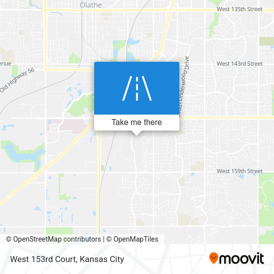 West 153rd Court map