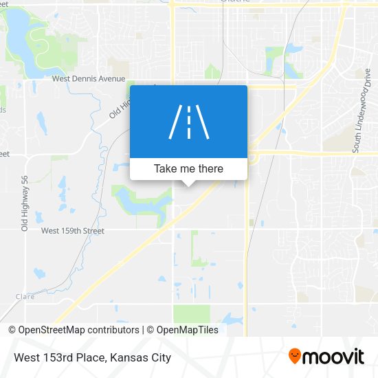 West 153rd Place map