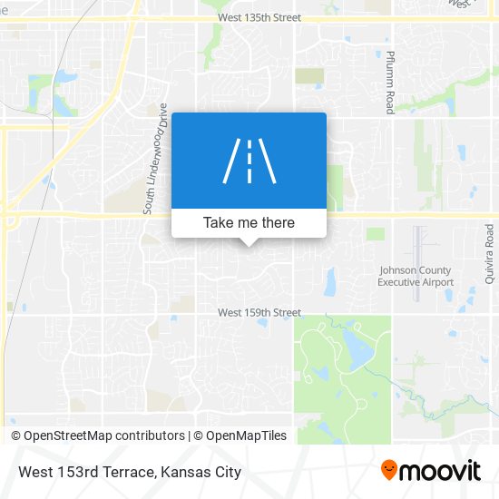 West 153rd Terrace map