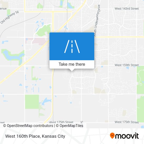 Mapa de West 160th Place