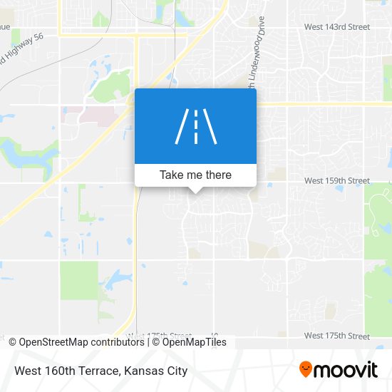 West 160th Terrace map