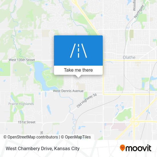 West Chambery Drive map