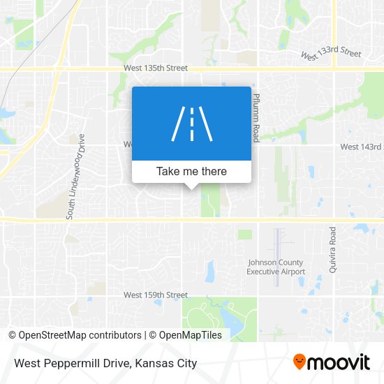 West Peppermill Drive map