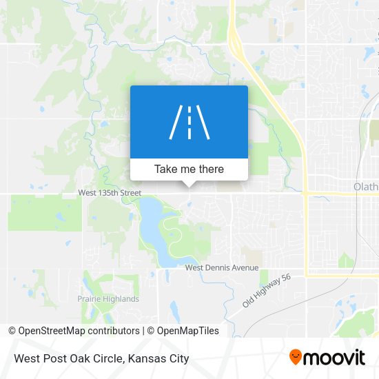 West Post Oak Circle map