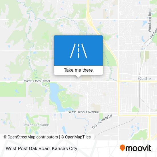 West Post Oak Road map