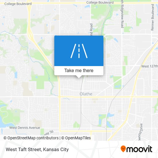 West Taft Street map