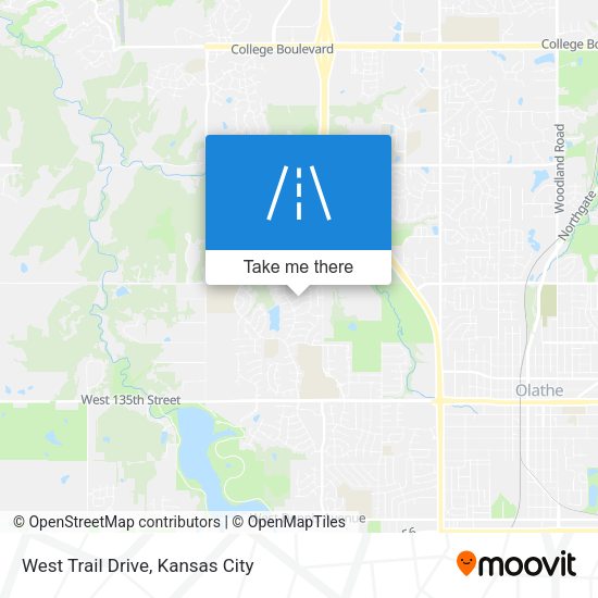 West Trail Drive map