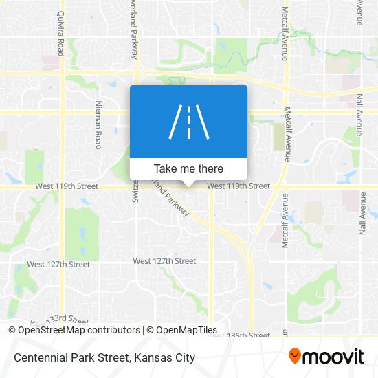 Centennial Park Street map