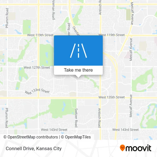 Connell Drive map