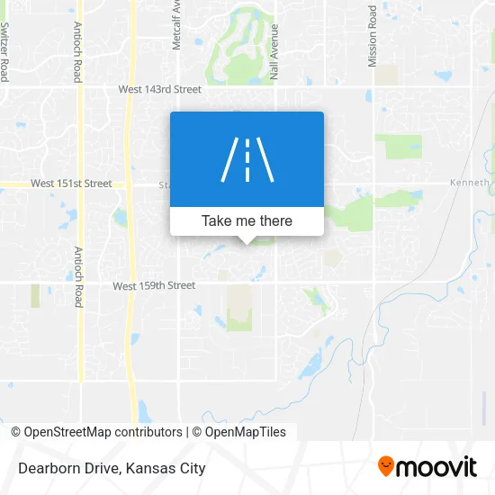 Dearborn Drive map