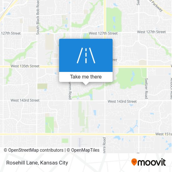 Rosehill Lane map