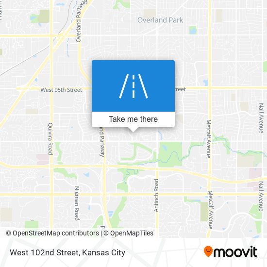 West 102nd Street map