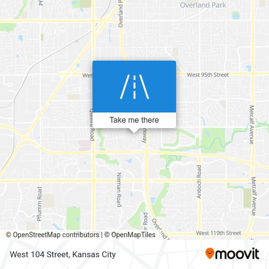 West 104 Street map