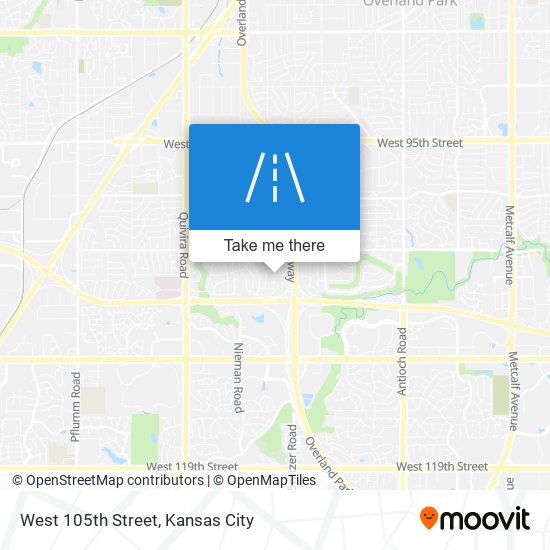 West 105th Street map