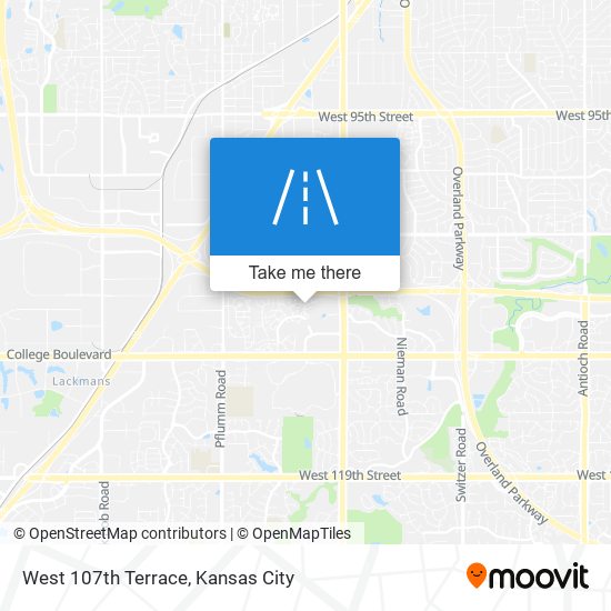 Mapa de West 107th Terrace