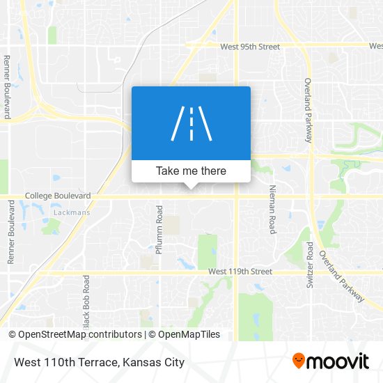 Mapa de West 110th Terrace