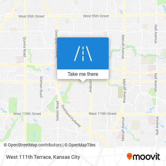 West 111th Terrace map