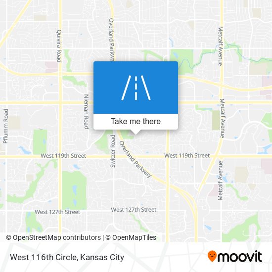 West 116th Circle map