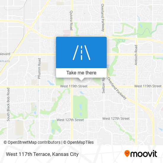 West 117th Terrace map