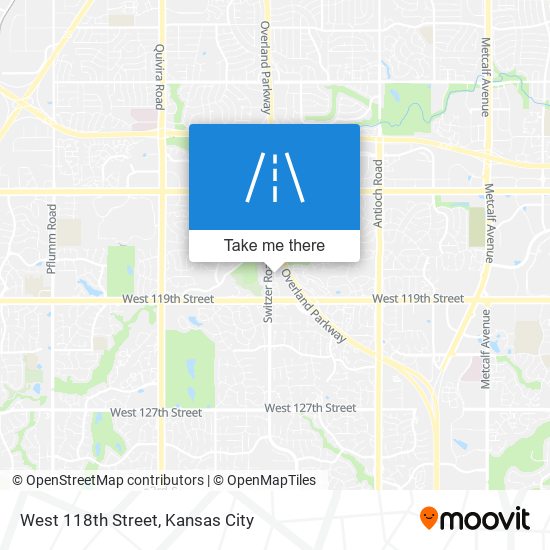 West 118th Street map