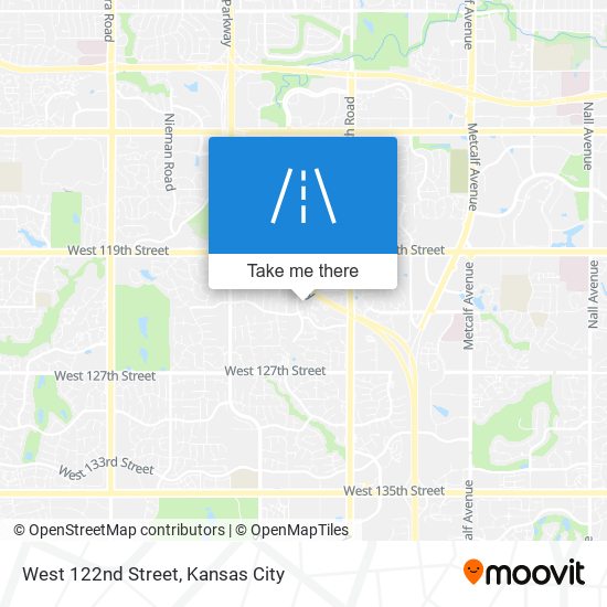 West 122nd Street map