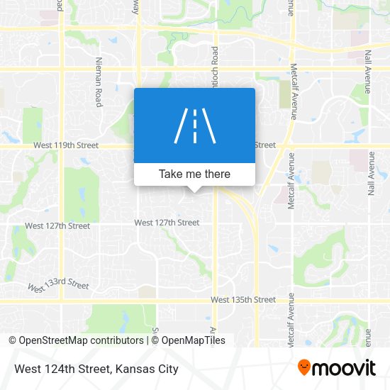 West 124th Street map