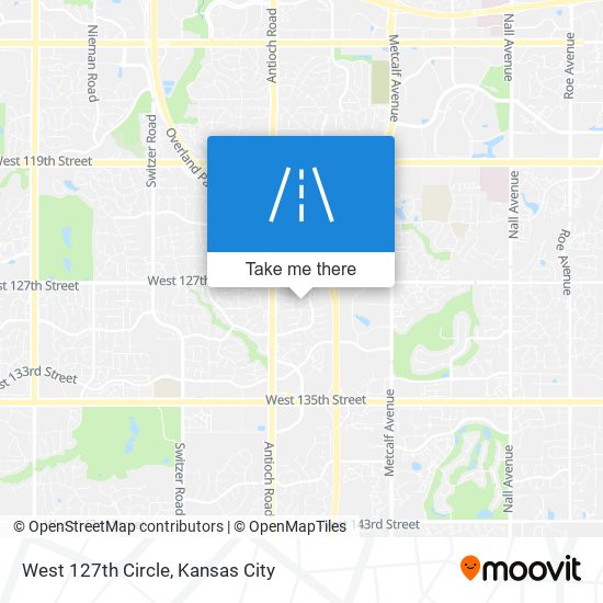 West 127th Circle map