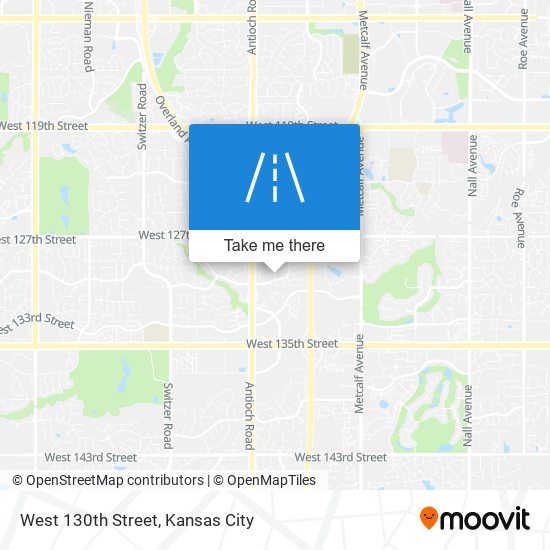 West 130th Street map