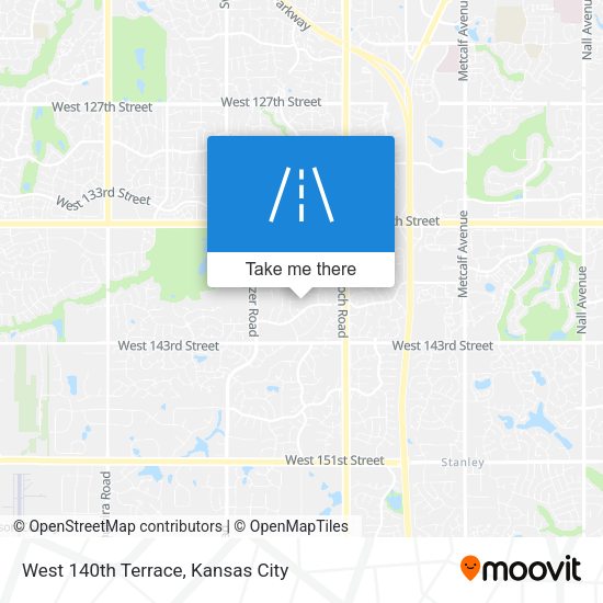 West 140th Terrace map
