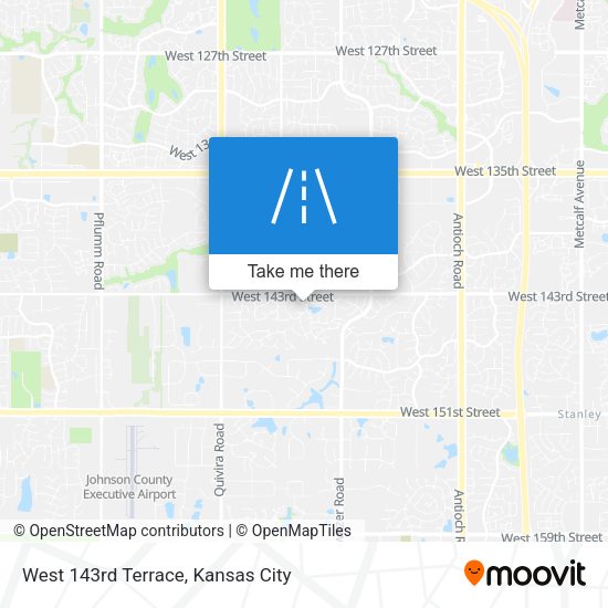 West 143rd Terrace map