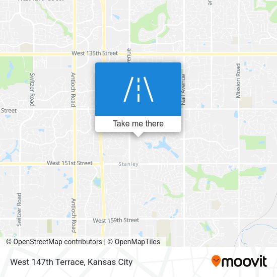 West 147th Terrace map