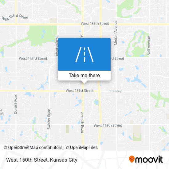 West 150th Street map