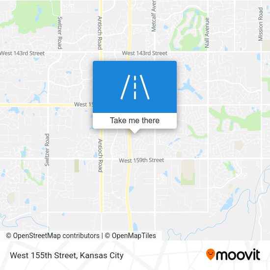 West 155th Street map