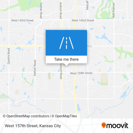 West 157th Street map