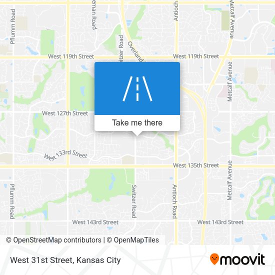 West 31st Street map