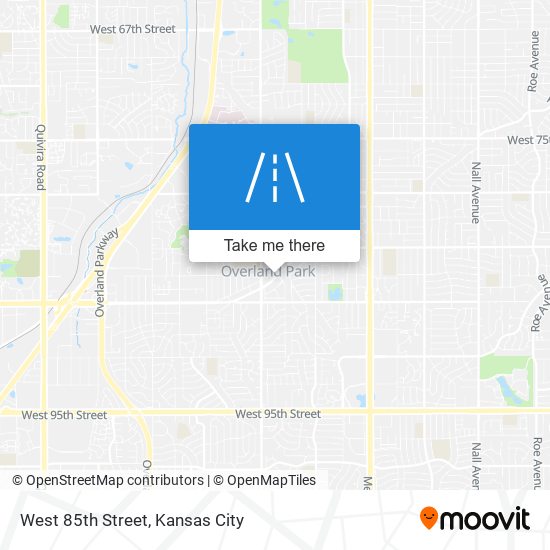 West 85th Street map