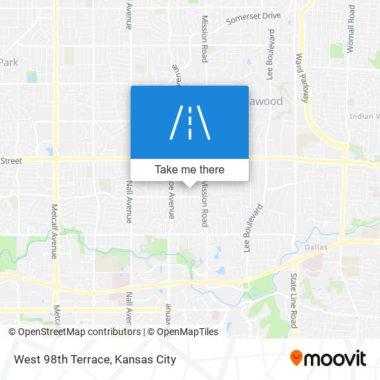 Mapa de West 98th Terrace