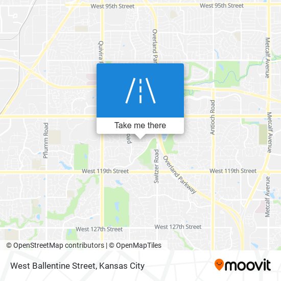 West Ballentine Street map